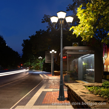 Cast Aluminum Solar Garden Lights - Waterproof Outdoor Solar Lamp Post Lights
